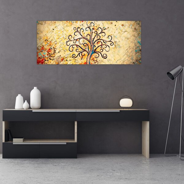 Kép - Mozaik életfa (120x50 cm)