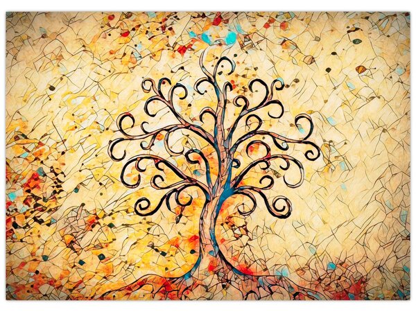 Kép - Mozaik életfa (70x50 cm)