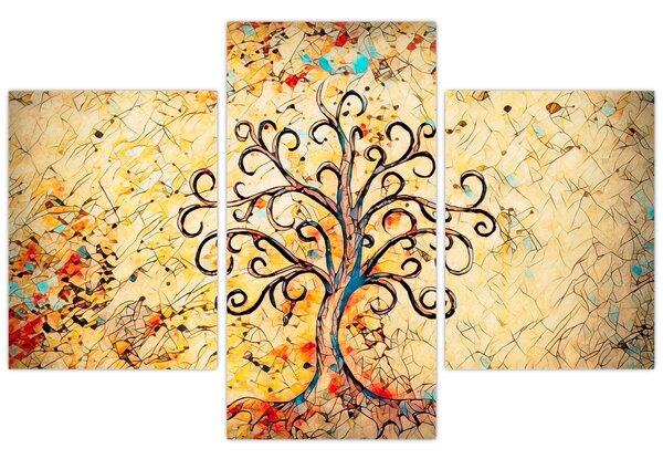 Kép - Mozaik életfa (90x60 cm)