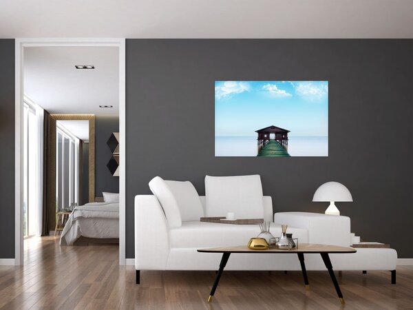 Kép a házról a tengeren (90x60 cm)
