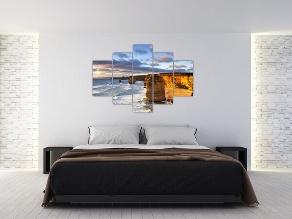 A tengeri sziklák képe (150x105 cm)