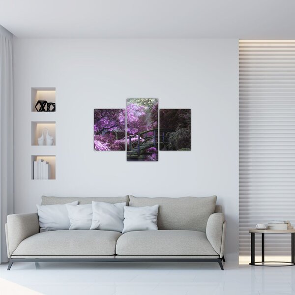 Kép - lila fák (90x60 cm)