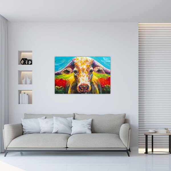 Kép - Festett tehén (90x60 cm)