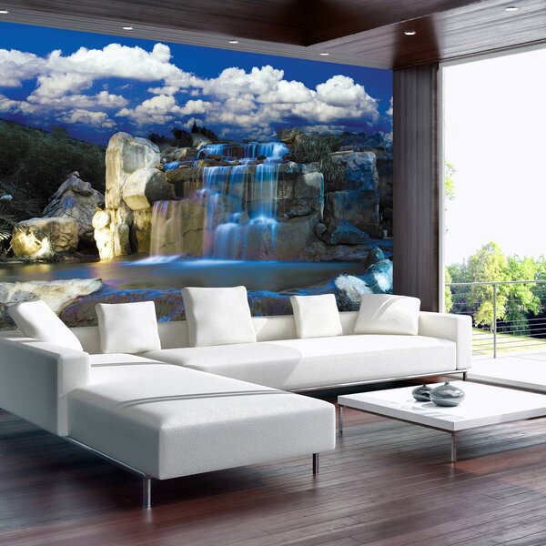 Fotótapéta - Kék vízesés (152,5x104 cm)