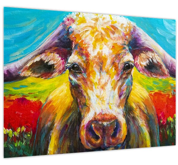 Kép - Festett tehén (70x50 cm)