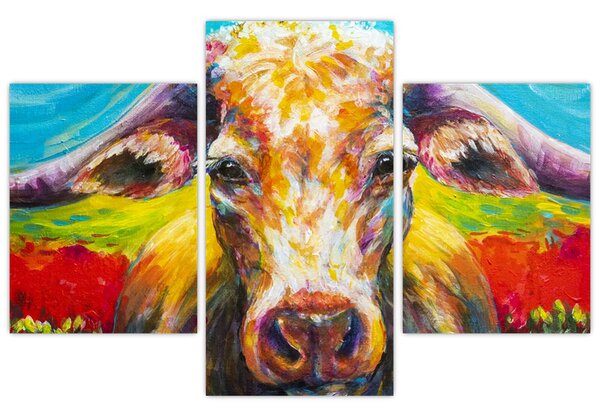 Kép - Festett tehén (90x60 cm)