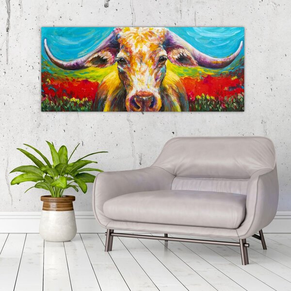 Kép - Festett tehén (120x50 cm)