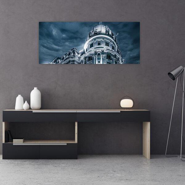 Építészet a sötétben képe (120x50 cm)