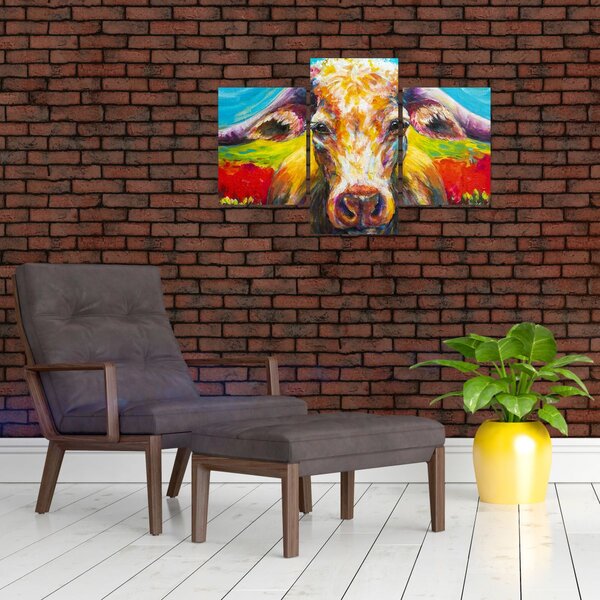 Kép - Festett tehén (90x60 cm)