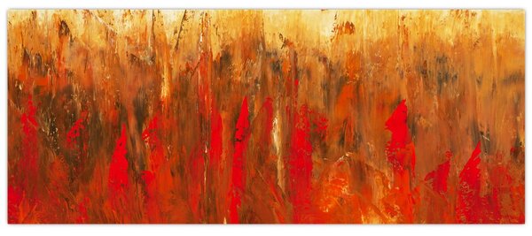 Kép - Festett absztrakció (120x50 cm)