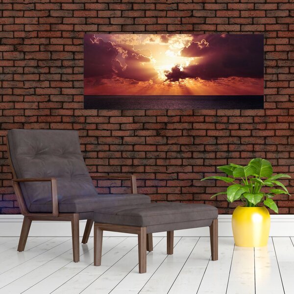 A nap képe a felhők mögött (120x50 cm)