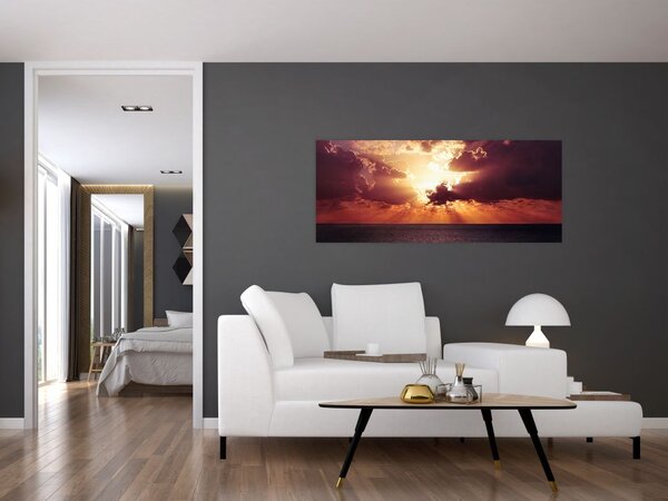 A nap képe a felhők mögött (120x50 cm)