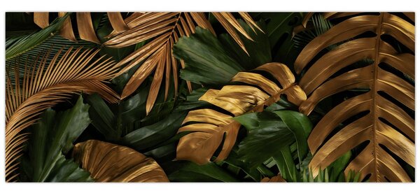 Kép - Arany levelek (120x50 cm)