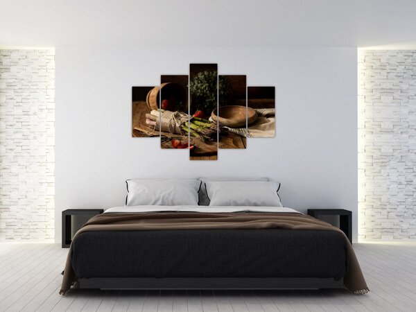 Spárga az asztalon képe (150x105 cm)