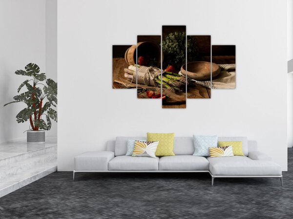 Spárga az asztalon képe (150x105 cm)