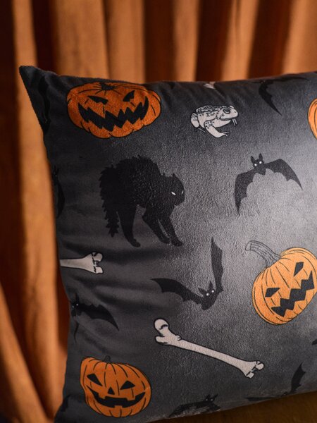 Sinsay - Halloween mintás párnahuzat - sötétszürke