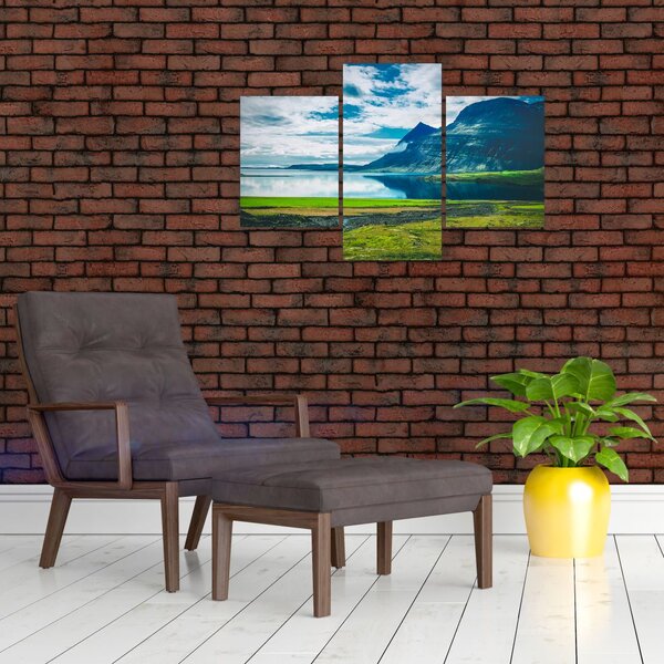 Egy tó hegyekkel képe (90x60 cm)