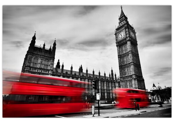 Kép - a Parlament londoni házai (90x60 cm)