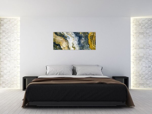 Kép - Arany absztrakció (120x50 cm)