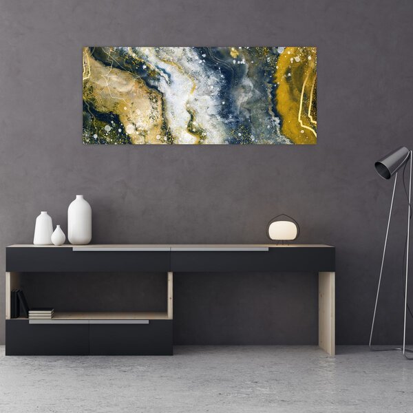 Kép - Arany absztrakció (120x50 cm)