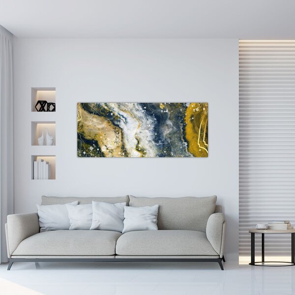 Kép - Arany absztrakció (120x50 cm)