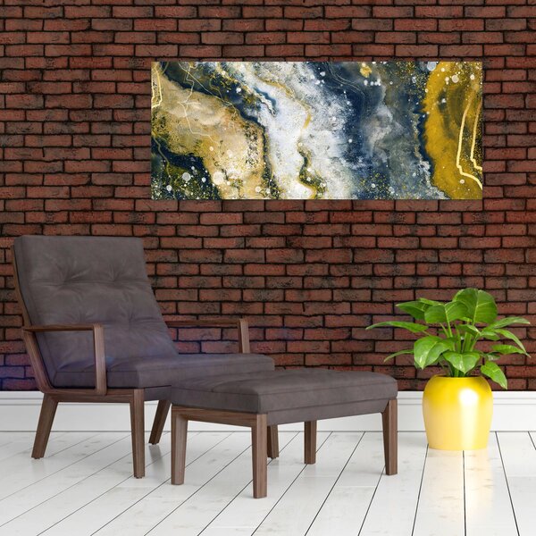 Kép - Arany absztrakció (120x50 cm)