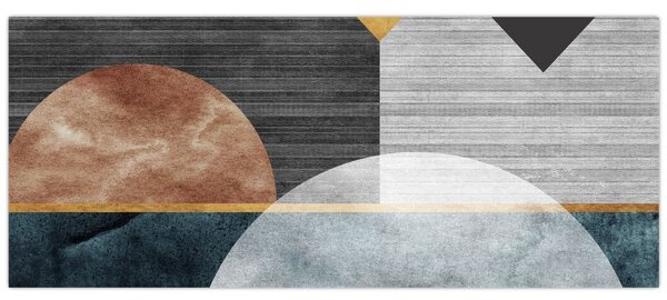 Kép - Formák és textúrák (120x50 cm)