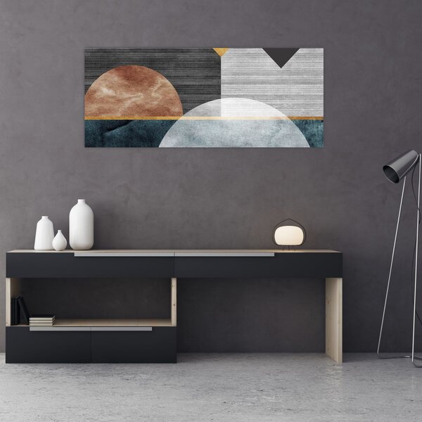 Kép - Formák és textúrák (120x50 cm)