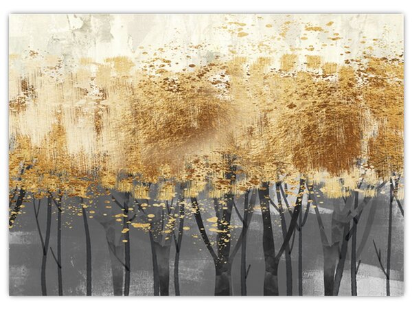 Kép - Arany fák (70x50 cm)