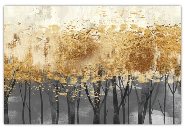 Kép - Arany fák (90x60 cm)