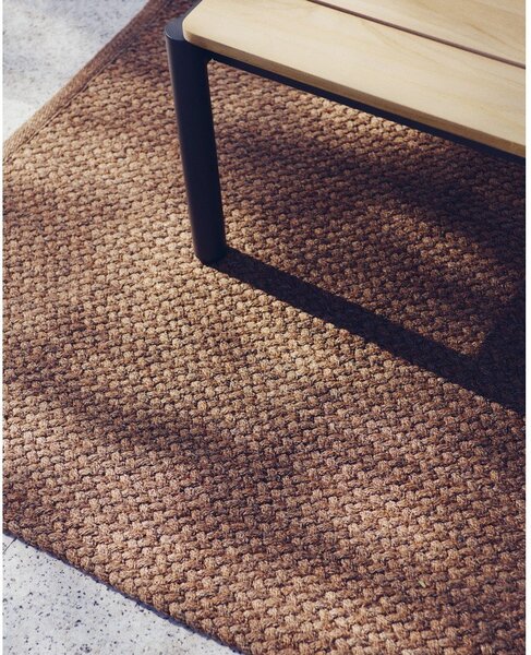 Terrakotta színű kültéri-beltéri szőnyeg újrahasznosított szálakból 160x230 cm Despas – Kave Home