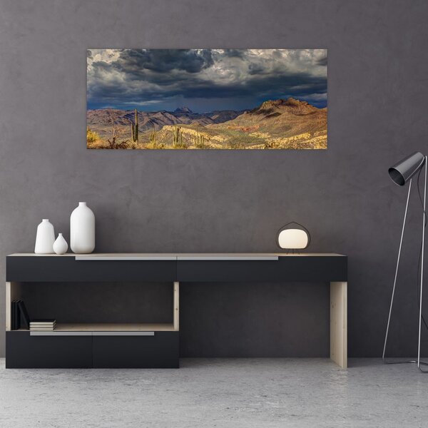 Kép - kaktuszok a természetben (120x50 cm)