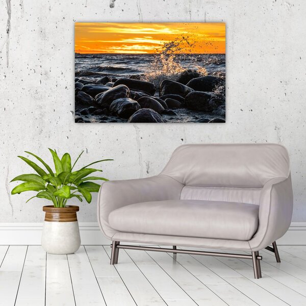 A tenger hullámai képe (90x60 cm)