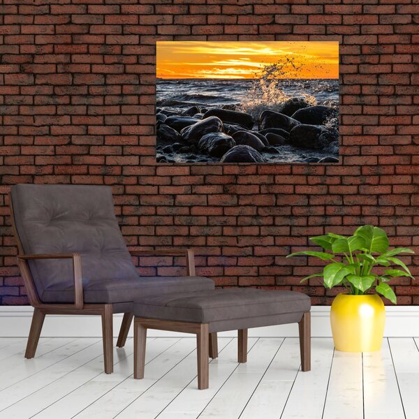 A tenger hullámai képe (90x60 cm)