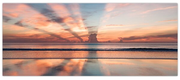 Nap sugarak képe Dayton Beach felett (120x50 cm)