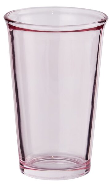 GALET üveg pohár 340 ml rózsaszín