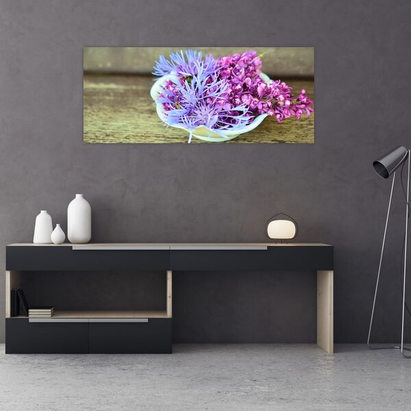 Kép a dekorációról levendulával (120x50 cm)