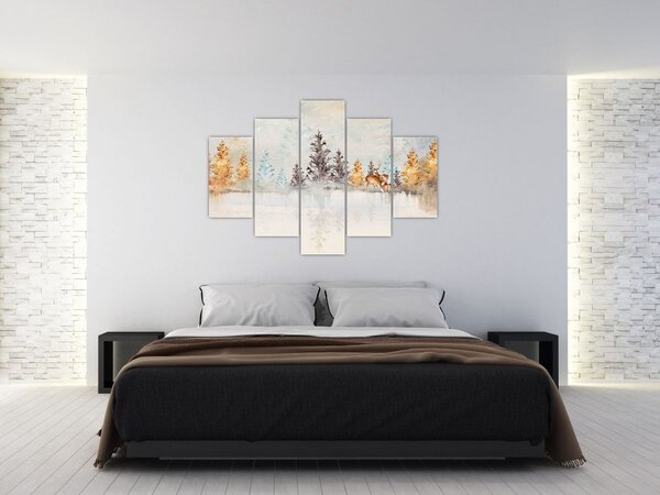 Kép - Akvarell erdő (150x105 cm)