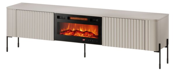 TV-állvány Mavnue 105, Közepes sűrűségű farostlemez, Laminált forgácslap, 55x190x40cm, Kasmír