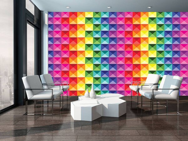 Fotótapéta - Színes kockák (152,5x104 cm)
