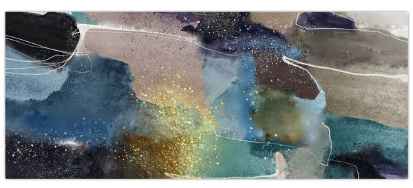 Kép - Akvarell absztrakció (120x50 cm)