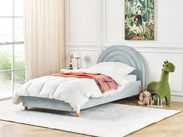 Gyerekágy Bársony ANET 90 x 200 cm Világoskék
