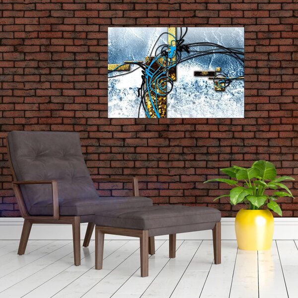Absztrakt kép (90x60 cm)