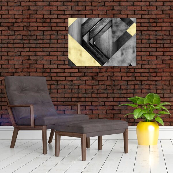 Kép - Texturált formák (70x50 cm)