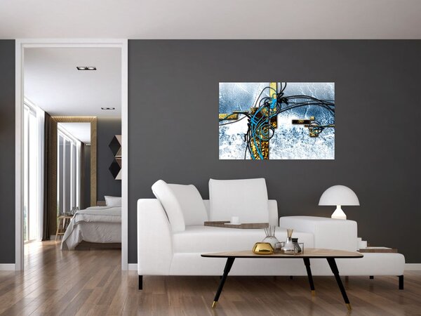 Absztrakt kép (90x60 cm)