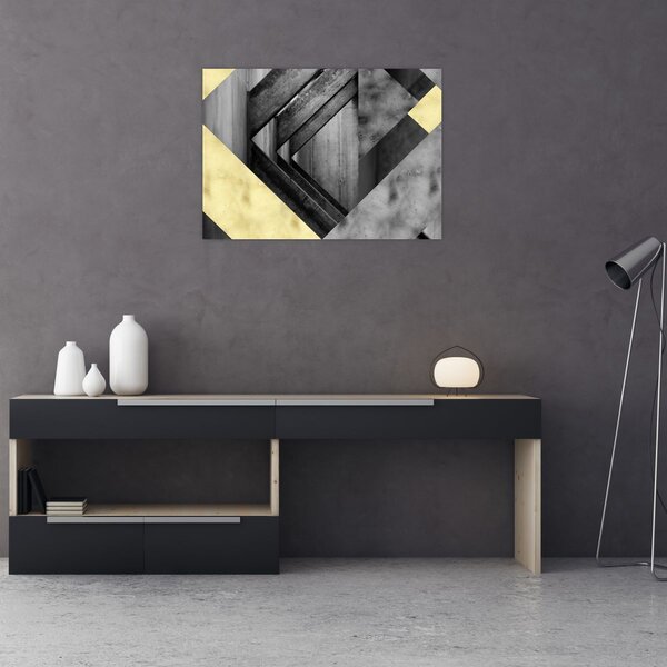 Kép - Texturált formák (70x50 cm)