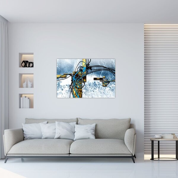 Absztrakt kép (90x60 cm)