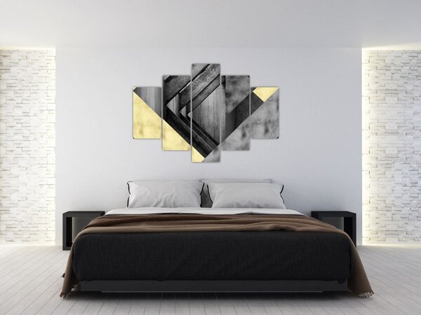 Kép - Texturált formák (150x105 cm)