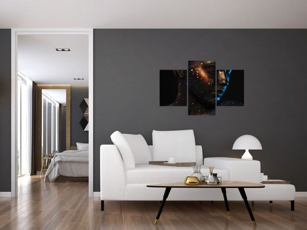 Csillogó nő képe (90x60 cm)
