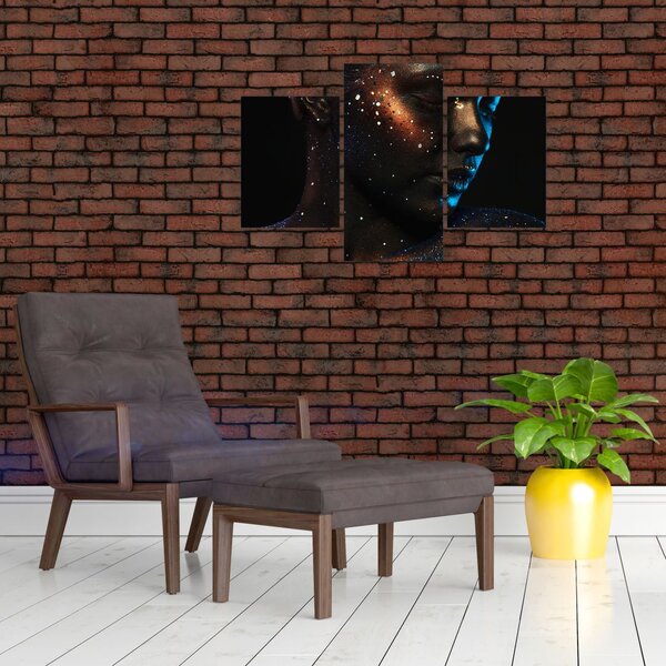 Csillogó nő képe (90x60 cm)